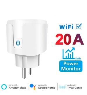 WiFi Slimme Stekker Smart Plug 20A - - met Spanningsmonitor, Hobby en Vrije tijd, Elektronica-componenten, Nieuw, Ophalen of Verzenden