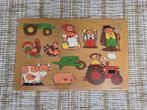 2267 antiek speelgoed vintage puzzel thema boerderij 30x20, Ophalen of Verzenden