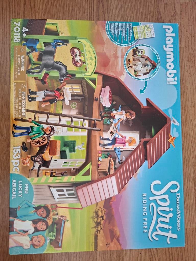 Playmobil Spirit Paardenstal & Javier Lucky Set, Ophalen of Verzenden, Zo goed als nieuw