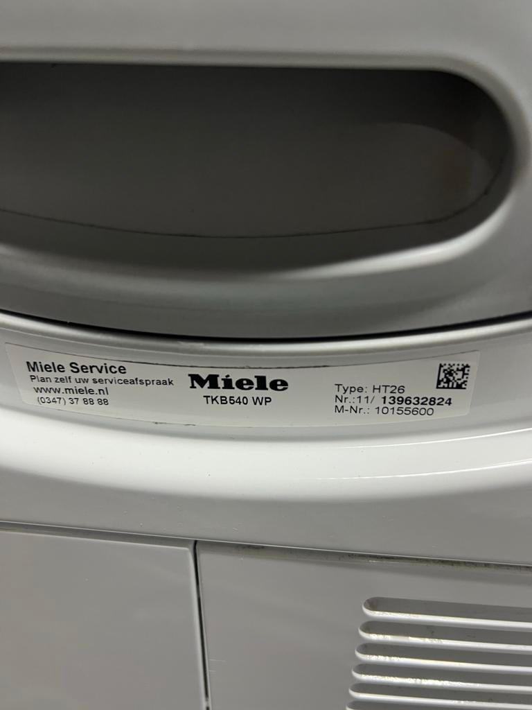 Miele TKB540 WP wasdroger, Witgoed en Apparatuur, Wasdrogers, Gebruikt, Voorlader, Ophalen of Verzenden