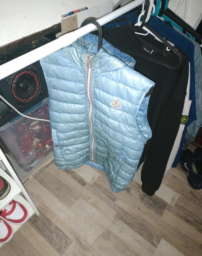 Moncler Bodywarmer, Moncler, Blauw, Nieuw, Ophalen of Verzenden