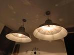 2x Grote Café/ Vintage/ Kroeg/ Stamtafel Lampen ca. 80 cm, 50 tot 75 cm, Zo goed als nieuw, Metaal, Ophalen