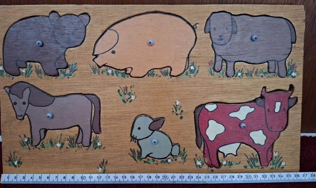 Houten puzzel dieren, Ophalen of Verzenden