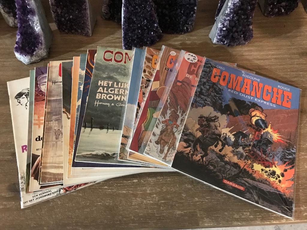 Comanche strip serie 1 t/m 15 compleet en mooie staat., Eén stripboek, Ophalen of Verzenden, Zo goed als nieuw