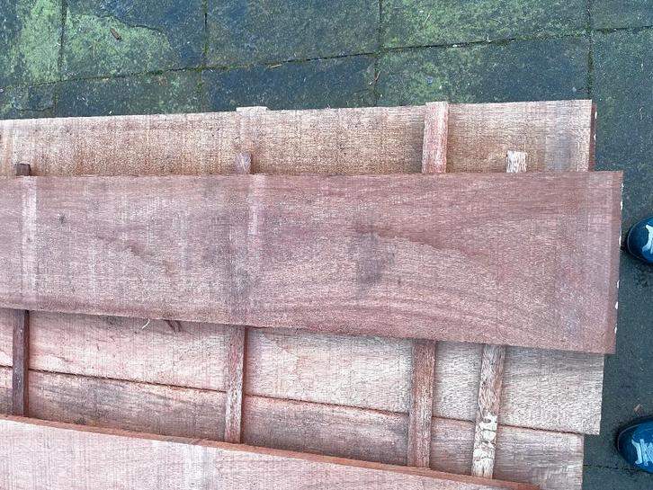 Hardhouten planken en Douglas balken, Doe-het-zelf en Verbouw, Hout en Planken, Nieuw, Plank, Overige houtsoorten, 300 cm of meer