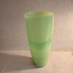 Grote groene glas vaas, Ophalen, Minder dan 50 cm, Groen, Glas