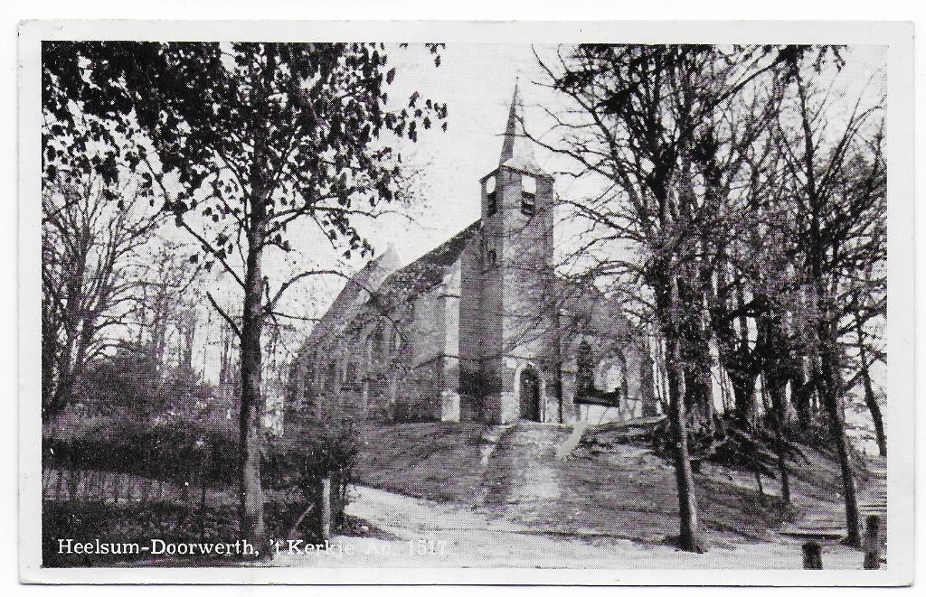 Heelsum Doorwerth Kerkje Gelopen ansichtkaart ( B7212), Ophalen of Verzenden, 1960 tot 1980, Gelopen, Noord-Brabant