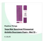 Positive Things Yoga Mat Paars - Antislip & Duurzaam, Sport en Fitness, Yoga en Pilates, Ophalen of Verzenden, Zo goed als nieuw