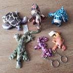 6 Dieren knuffel zand gevuld Krokodil Olifant Hond Schildpad, Overige karakters, Overige typen, Ophalen of Verzenden, Zo goed als nieuw