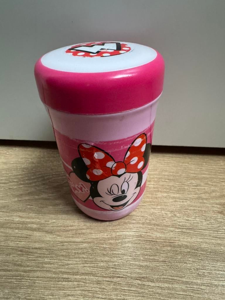 Minnie Mouse drinkbeker roze, Ophalen of Verzenden, Gebruikt