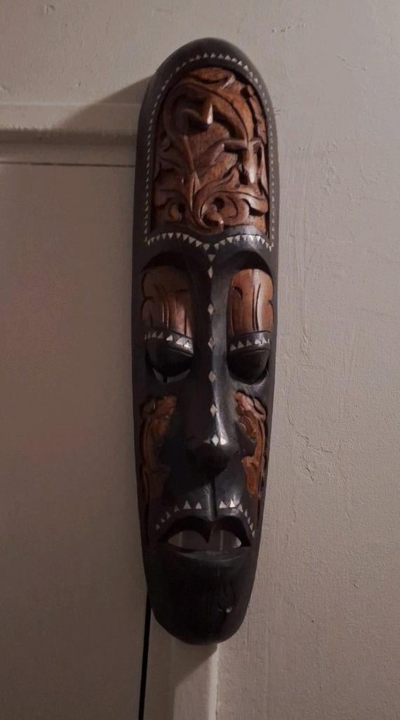 🫱🏻‍🫲🏾‍Handgesneden Balinees houten masker‍🫱🏻‍🫲🏾, Ophalen of Verzenden