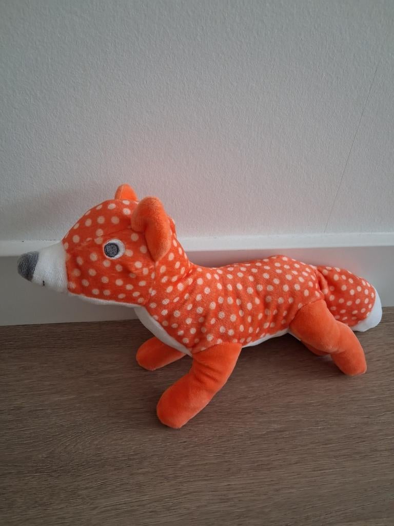Knuffel Hema vos oranje stippen vosje L1110, Kinderen en Baby's, Speelgoed | Knuffels en Pluche, Zo goed als nieuw, Overige typen