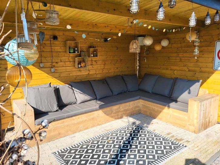 Tuinbank steigerhout 330 x 200 cm, Tuin en Terras, Tuinhuizen, Zo goed als nieuw, Hout, 250 tot 500 cm, Minder dan 200 cm, Ophalen