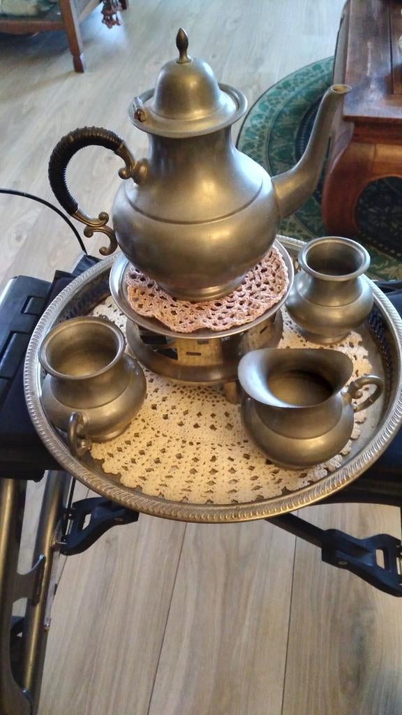 Mooi tinnen stelletje, Ophalen of Verzenden