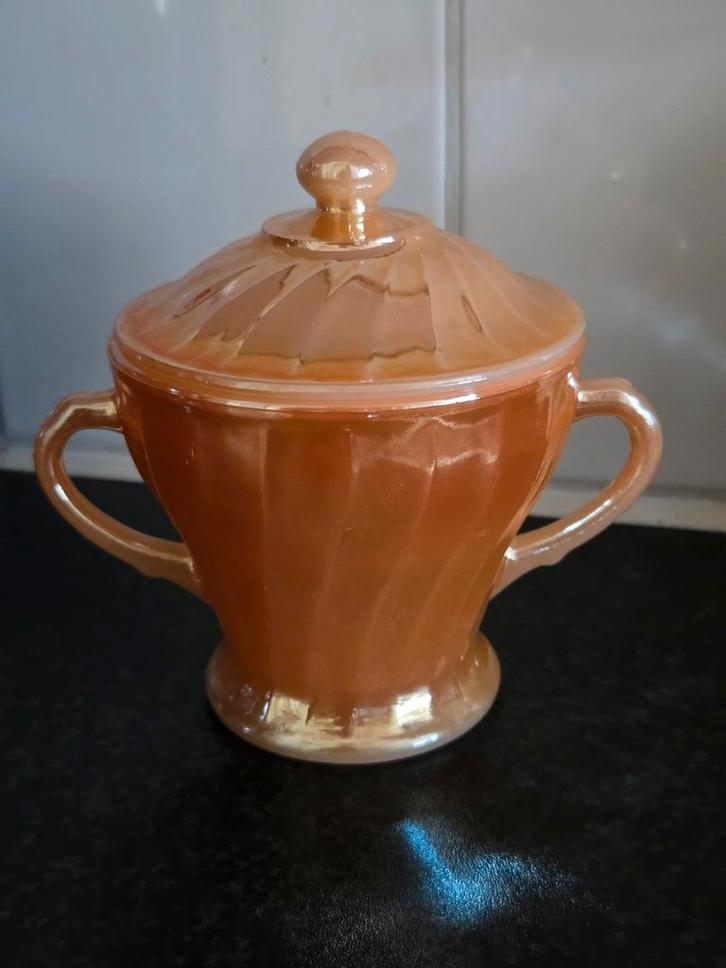 Anchor Hocking Fire King suikerpot., Antiek en Kunst, Antiek | Servies los, Ophalen of Verzenden