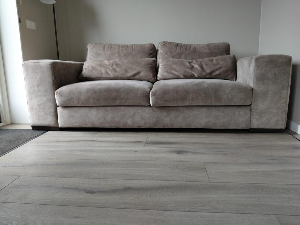 Heerlijke twee en half zitter in velvet taupe kleur, Ophalen, Landelijk modern, Overige kleuren, Overige typen