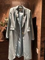 Blauwe lange jas, Ophalen of Verzenden, Zo goed als nieuw, Blauw