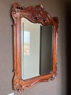 Antieke spiegel met sierlijke houten lijst, Huis en Inrichting, Woonaccessoires | Spiegels, Gebruikt, 100 tot 150 cm, Ophalen of Verzenden