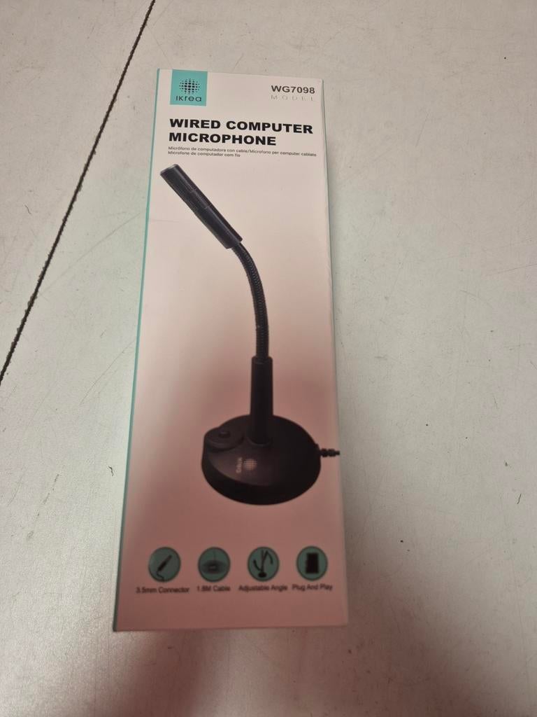 NIEUW computer microfoon met draad, Ophalen of Verzenden, Nieuw
