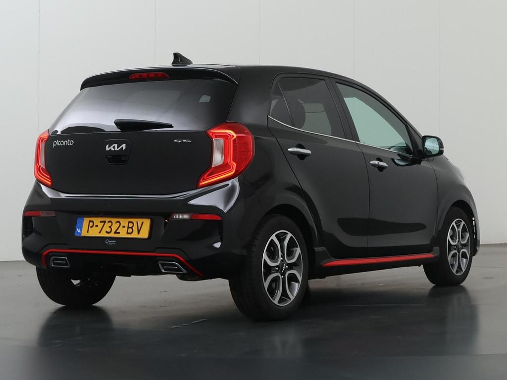 Kia Picanto 1.0 DPi GT-Line | Navigatie | Parkeercamera | Le, Auto's, Kia, 877 kg, Gebruikt, 4 stoelen, Zwart