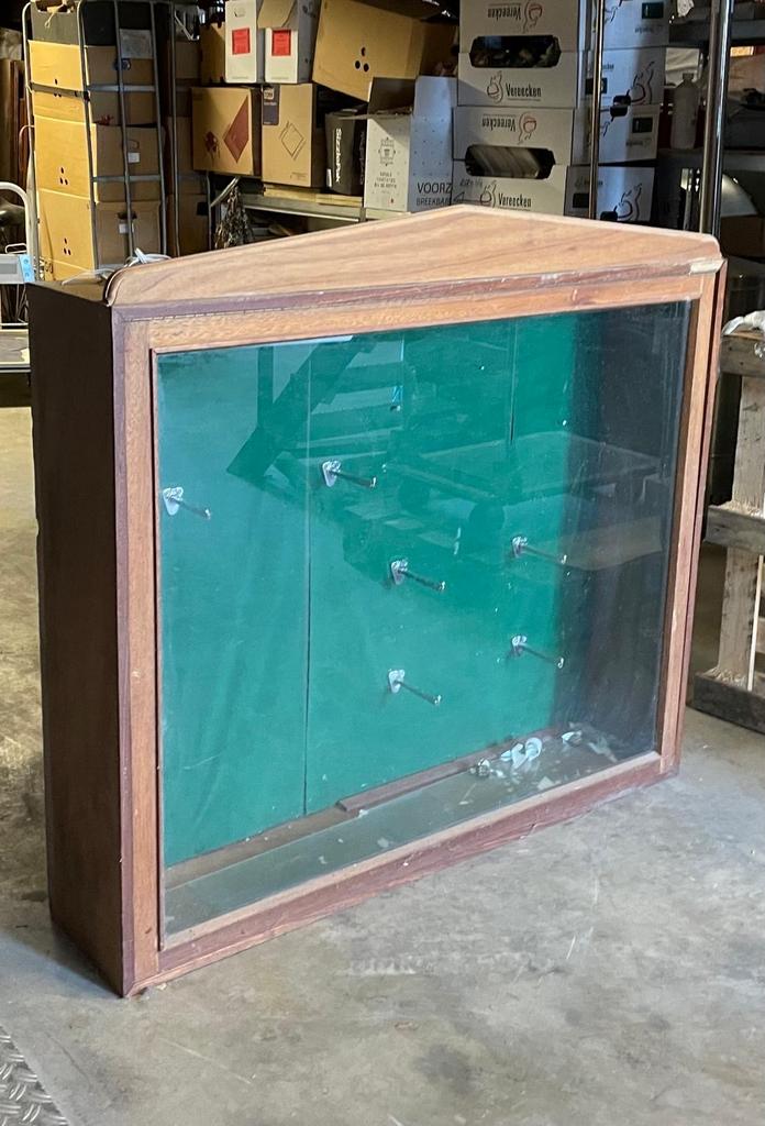 Unieke Prijzenkast 90/140cm - Vintage Vitrinekast, Huis en Inrichting, Kasten | Vitrinekasten, Gebruikt, 100 tot 150 cm, 50 tot 100 cm