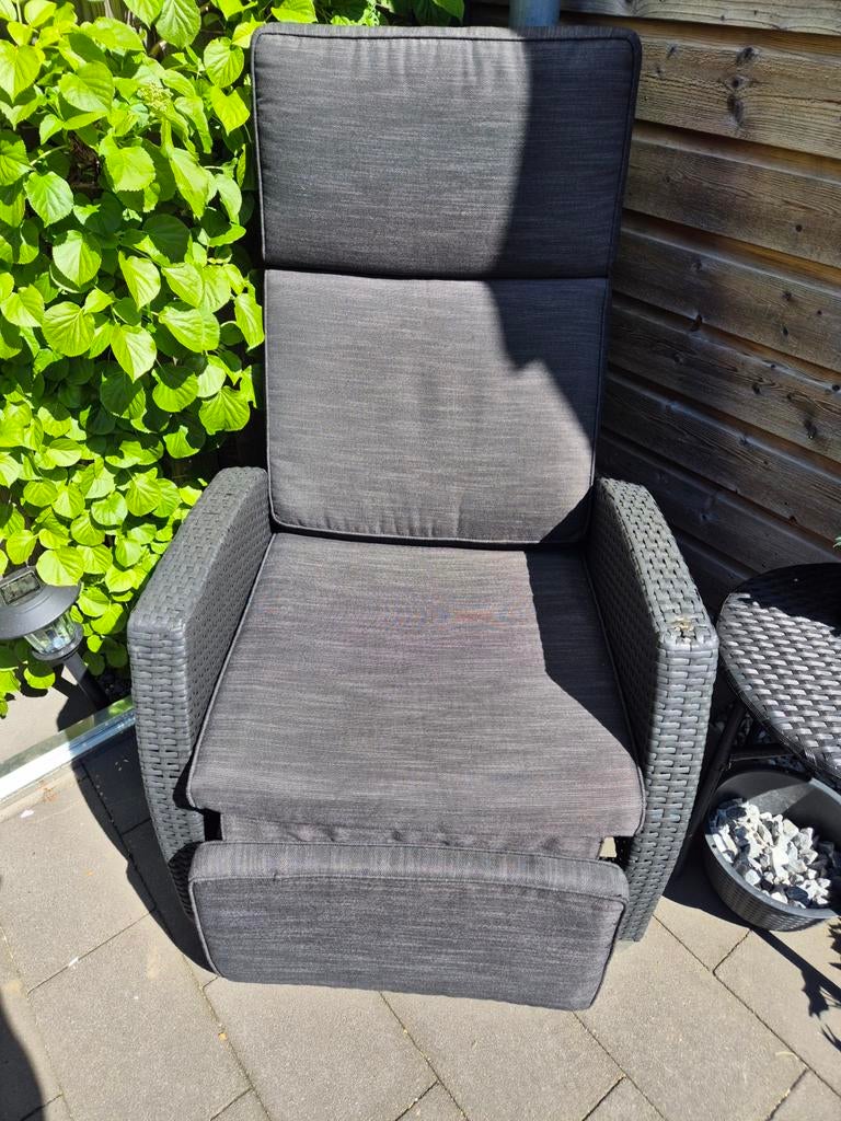 Loungestoel wicker Jutlandia Dovre van Jysk met kussen., Ophalen, Wicker