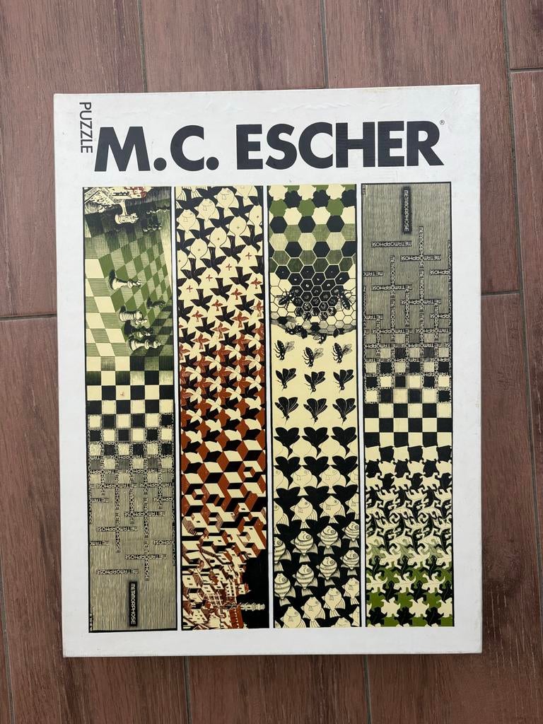 Zeldzame selegiochi M.C. Escher Metamorphose Legpuzzel 3000s, Ophalen, Meer dan 1500 stukjes, Zo goed als nieuw, Legpuzzel
