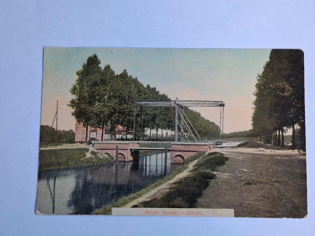 Nieuw kanaal Almelo 1909, Ophalen of Verzenden, Voor 1920, Gelopen, Overijssel