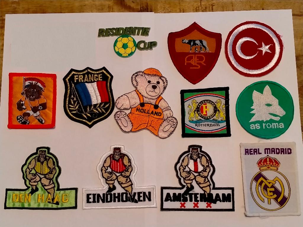 Feyenoord Holland AS Roma Oranje Turkije voetbal patches, Ophalen of Verzenden, Nieuw, Buitenlandse clubs, Overige typen
