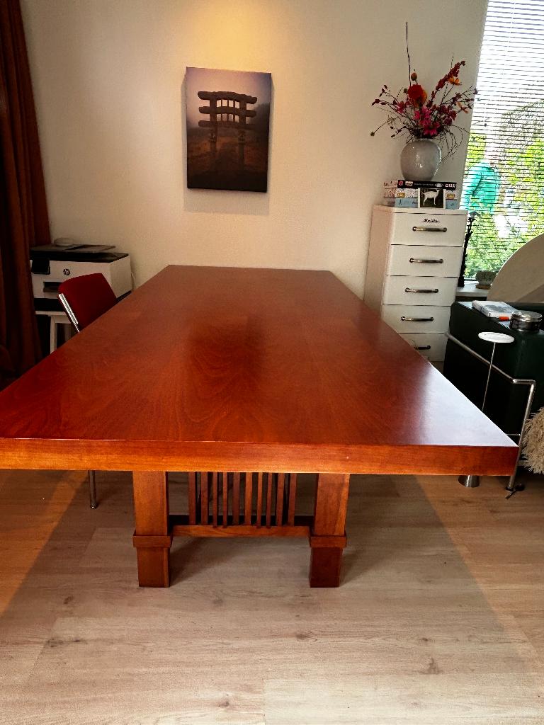 lange tafel Frank Lloyd Wright model 606, Ophalen, Frank Lloyd Wright, Gebruikt, 200 cm of meer