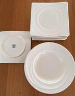 8 soepborden, 8 vierkante borden, merk Spirit stoneware, Ophalen, Zo goed als nieuw, Overige stijlen, Bord(en)