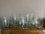 7 groene drinkglazen, Ophalen of Verzenden, Zo goed als nieuw, Overige typen