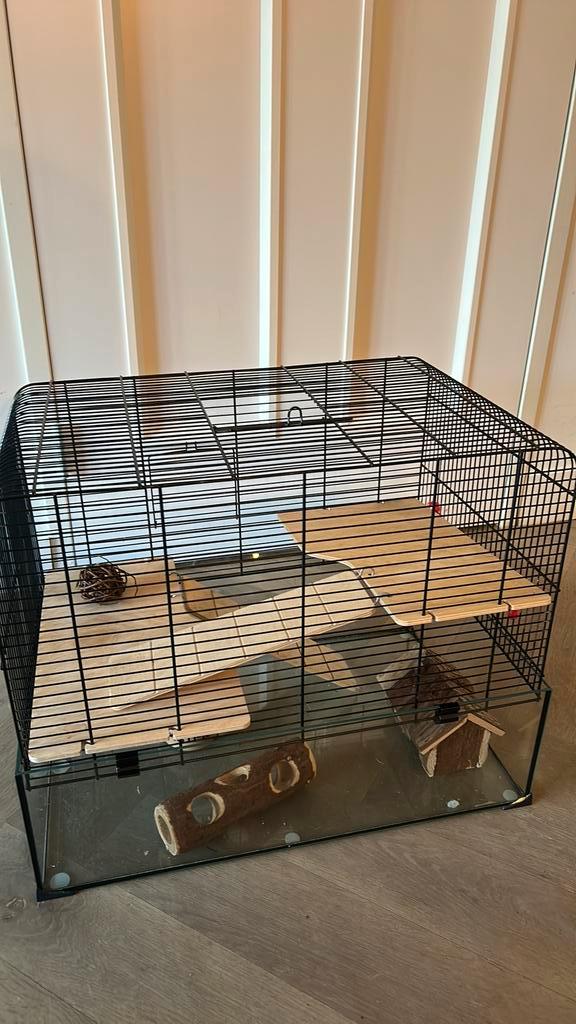 Luxe hamstervilla, Dieren en Toebehoren, Knaagdieren en Konijnen | Hokken en Kooien, Zo goed als nieuw, Kooi, Minder dan 60 cm
