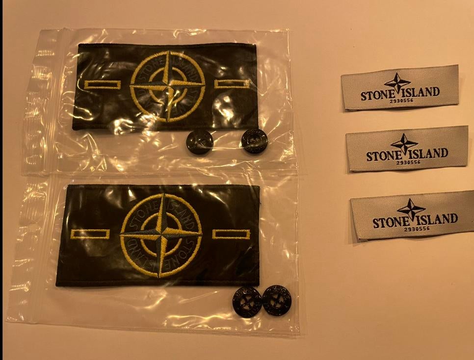 Logo stone island setje, Ophalen of Verzenden, Koffie of Thee, Zegels, Bonnen of Punten
