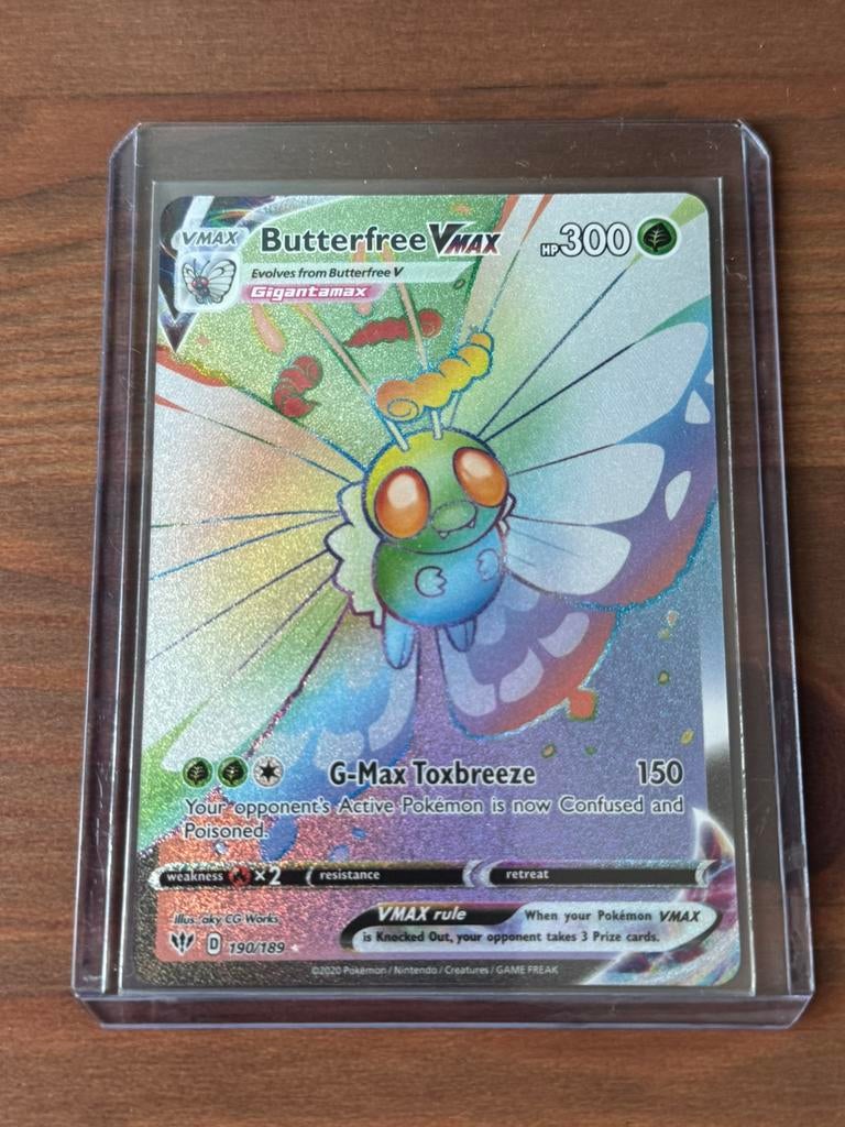 Pokemon Butterfree VMAX 190 Darkness Ablaze, Ophalen of Verzenden, Nieuw