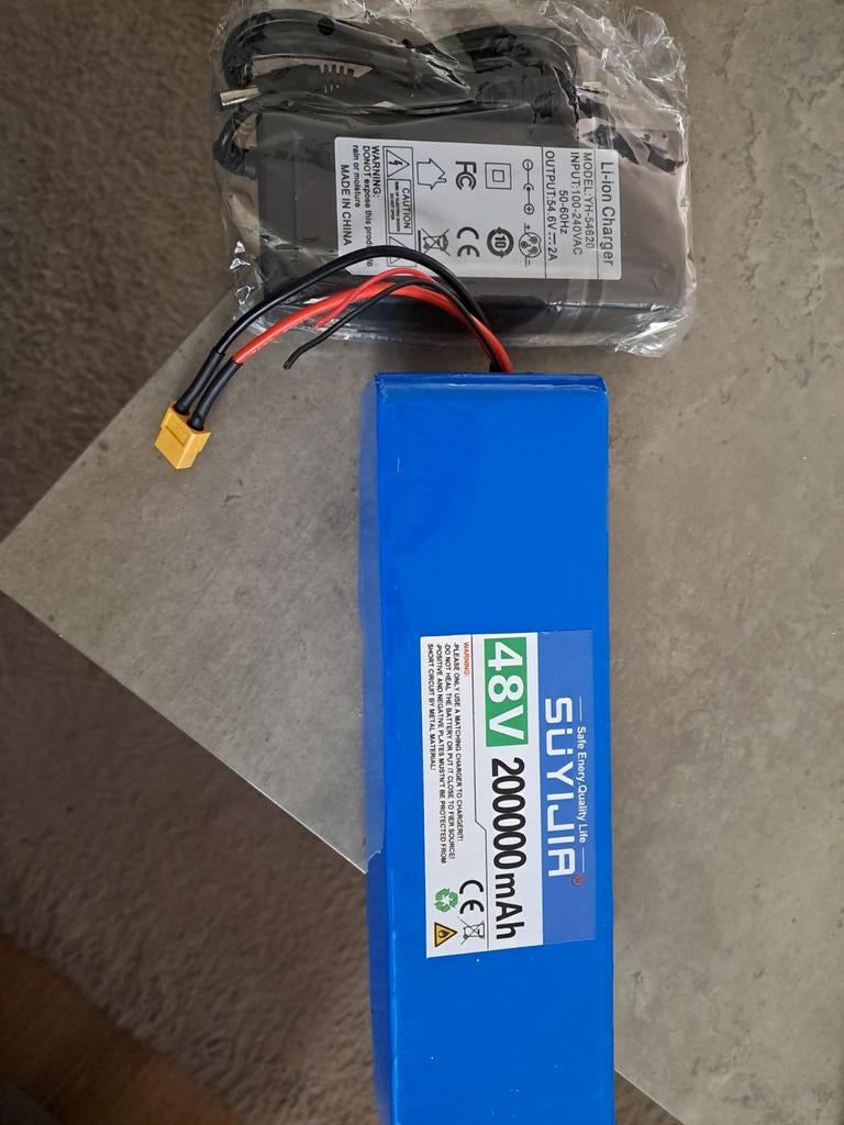 48V 200Ah Li-ion Batterij met Oplader, Ophalen of Verzenden, Nieuw