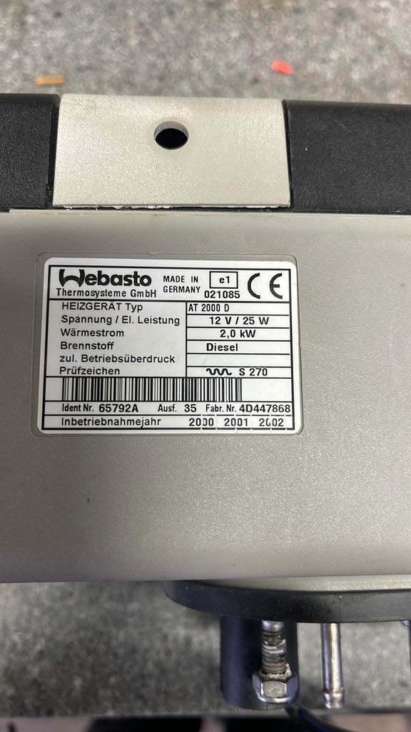 Webasto air top 2000 diagnose 12v, Auto-onderdelen, Airco en Verwarming, Gebruikt, Ophalen of Verzenden