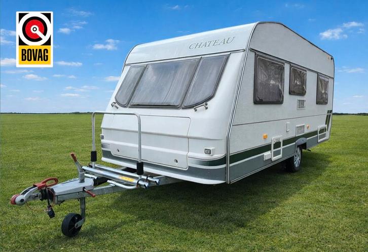 Chateau 450 Calista zeer compleet BOVAG, Caravans en Kamperen, Caravans, Bedrijf, tot en met 4, 750 - 1000 kg, Rondzit, Chateau