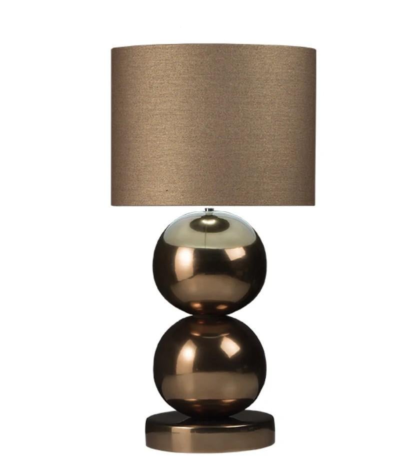 Milano bol tafellamp rosé brons glans - Stout Verlichting, Ophalen of Verzenden, Zo goed als nieuw, Glas, Minder dan 50 cm