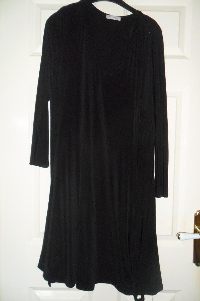 jurk merk magna maat 48/50   nr 1, Ophalen of Verzenden, Jurk, Zwart, Magna