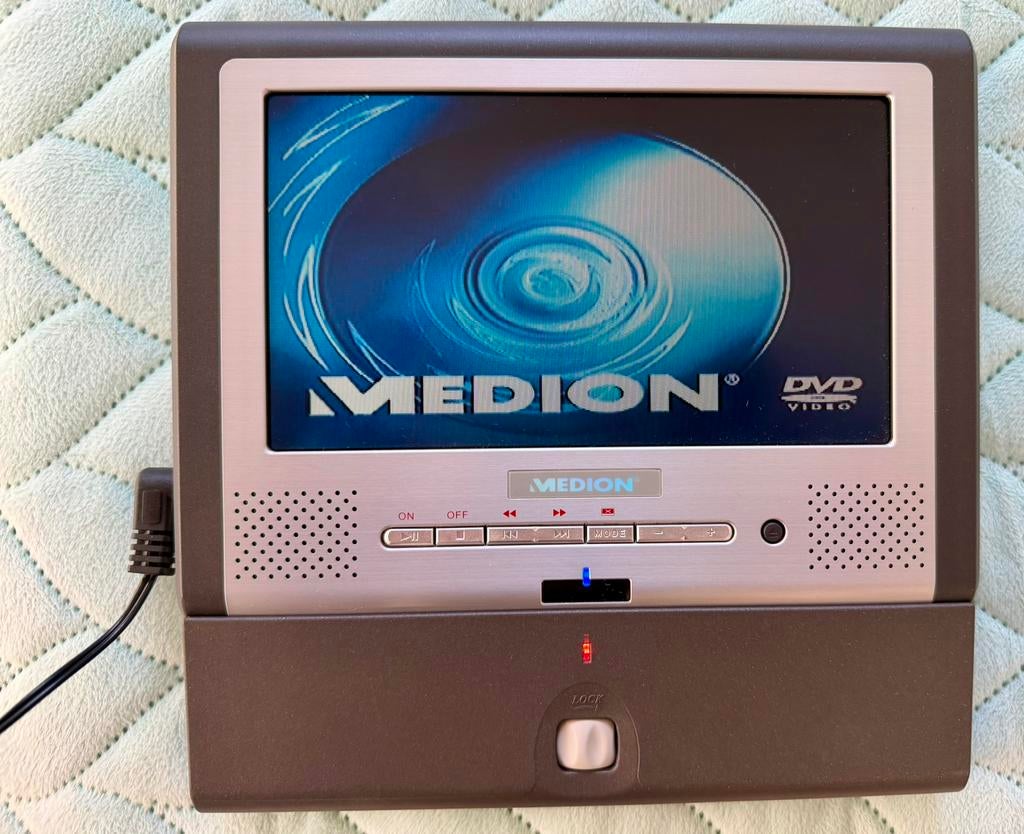 Draagbare portable DVD-speler Medion complete set, Ophalen of Verzenden, Zo goed als nieuw