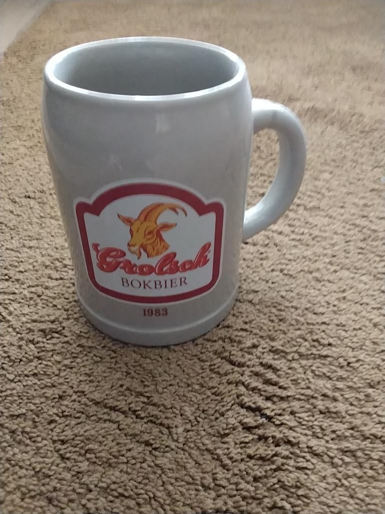 Grolsch mok, Verzamelen, Biermerken, Ophalen, Zo goed als nieuw, Glas of Glazen, Grolsch