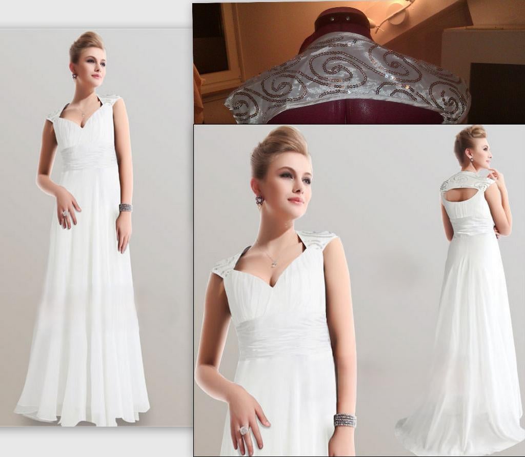 nieuwe galajurk maat 40 wit, Maat 38/40 (M), Galajurk, Wit, All2wish4