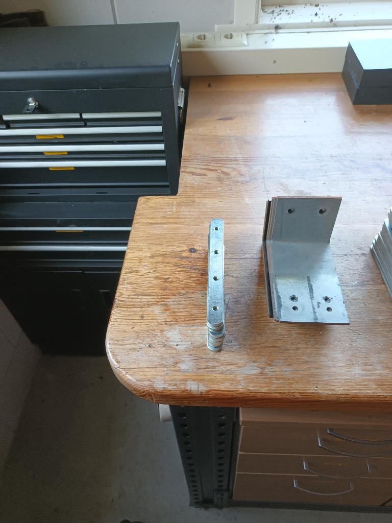 partij koppelplaten/strips/hoekplaten, Ophalen, Zo goed als nieuw, Minder dan 50 mm, Overige typen