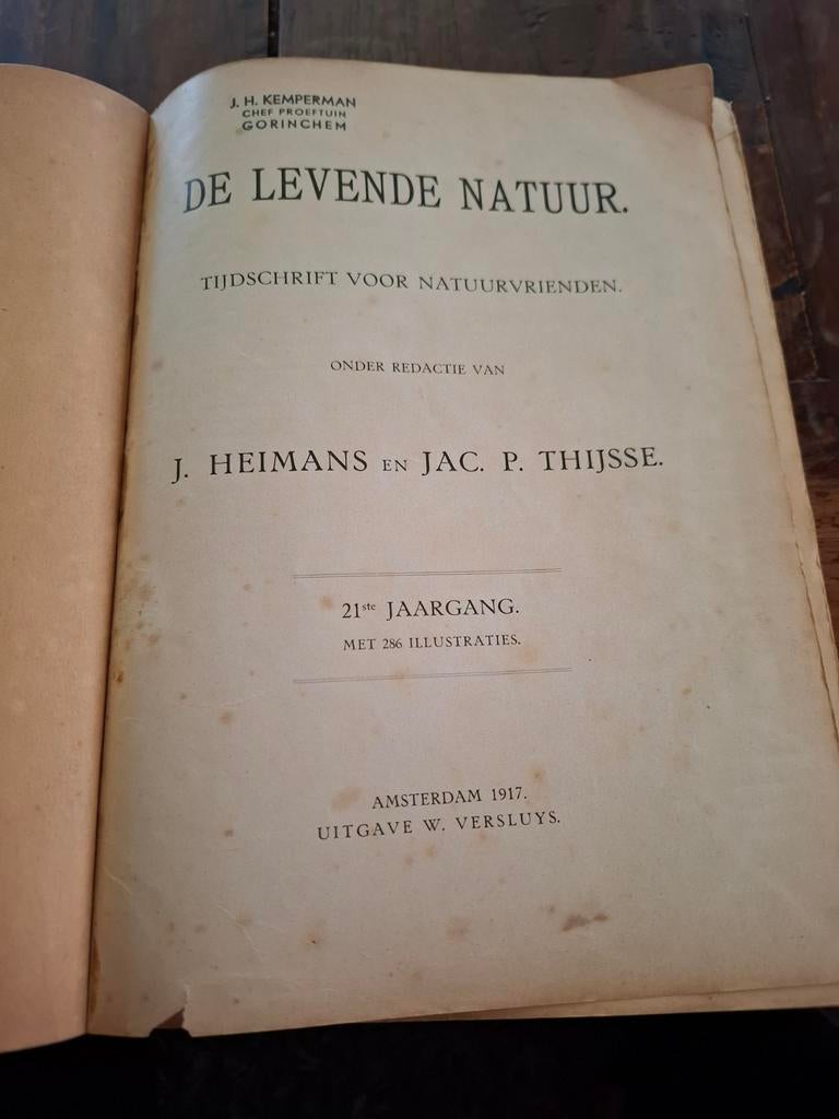 De Levende Natuur, Boeken, Natuur, Ophalen of Verzenden, Gelezen, Natuur algemeen, J. Heimans en Jac. P. Thijsse