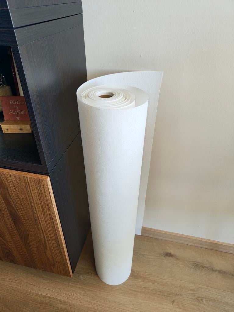 Fresco GV-055 Glasvezelbehang 75 gram - Z.g.a.n., Ophalen, Minder dan 10 m², Wit, Modern, Neutraal