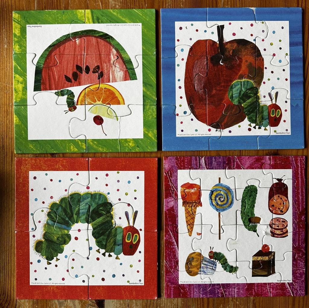 Rupsje nooitgenoeg puzzel, Kinderen en Baby's, Ophalen of Verzenden, Minder dan 10 stukjes, Gebruikt, 2 tot 4 jaar