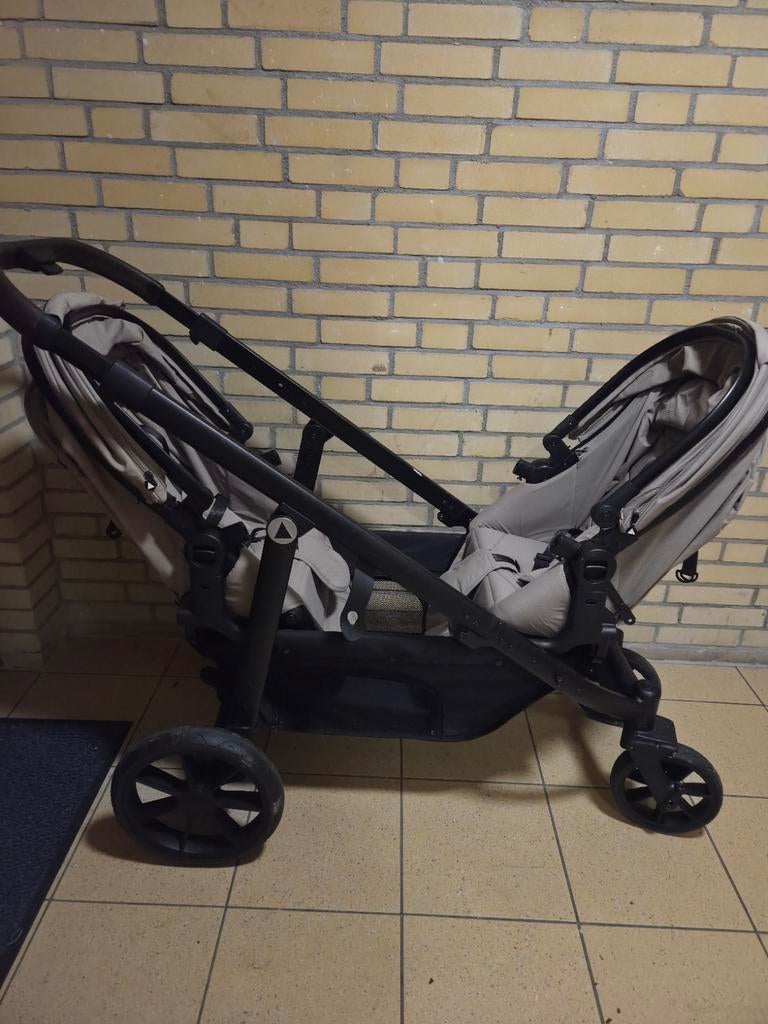Topmark duo kinderwagen beige, Gebruikt, Verstelbare rugleuning, Ophalen, Overige merken