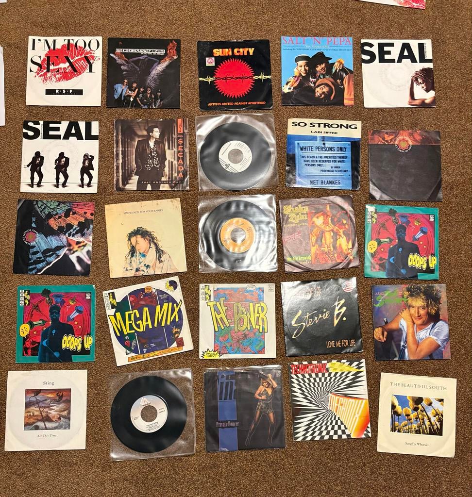 Collectie 121 singles jaren 80 en 90, Cd's en Dvd's, Vinyl Singles, Gebruikt, Single, Pop, 7 inch, Ophalen of Verzenden