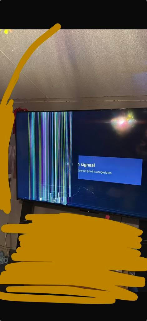 65 inch tv ((DEFFECT)) Lees beschrijving, Ophalen, 50 Hz, 100 cm of meer, 4k (UHD)